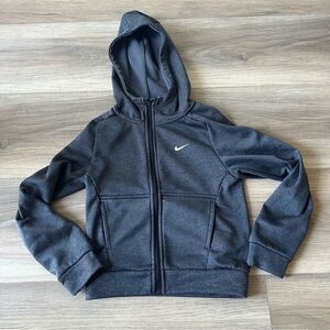 Nike Kids Charcoal Full-Zip Hoodie 6/7 XS